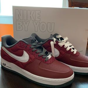 Air Force 1 maroon, gray, white (custom) size 10